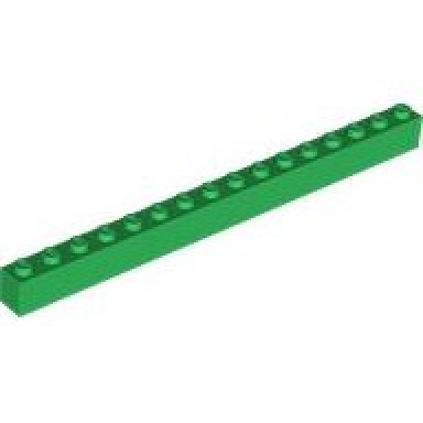 green brick 1 x 16
