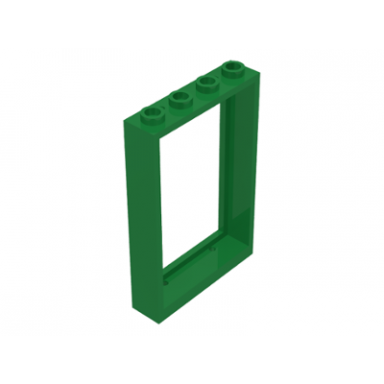green window 1 x 4 x 5 with hollow studs