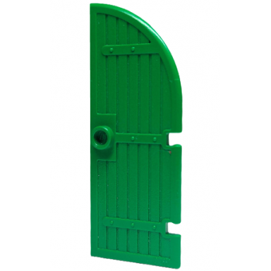 green door 1 x 3 x 6 curved top