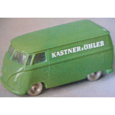 ho scale vw van with green base and kastner öhler pattern