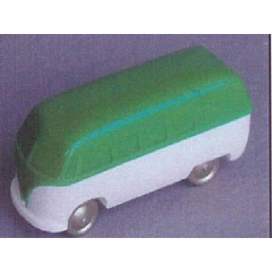 ho scale vw window van with white base - completely colored top