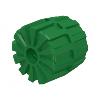 green wheel hard plastic medium 35mm d x 31mm