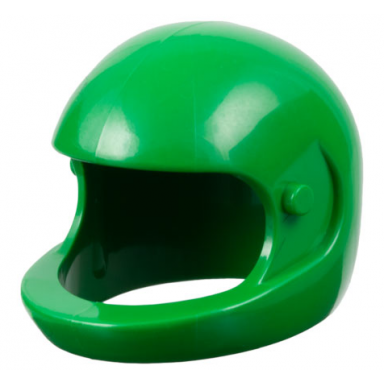 green technic figure accessory helmet