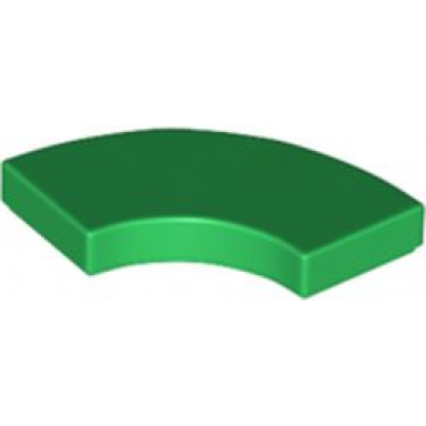 green tile round corner 2 x 2 macaroni