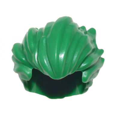 green minifigure hair bushy swept back