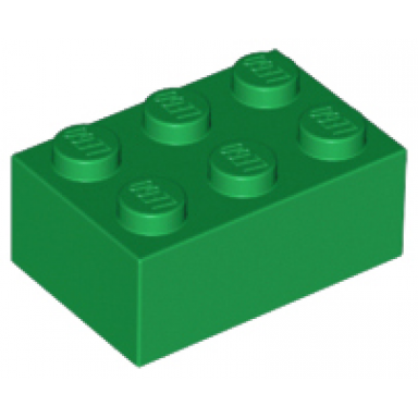 green brick 2 x 3