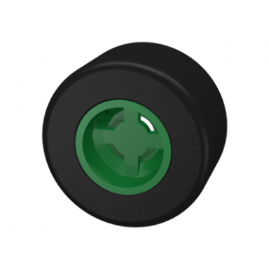 green wheel 8mm d x 9mm for slicks hole notched for wheels holder pin with black tire smooth small wide slick 30027b 30028