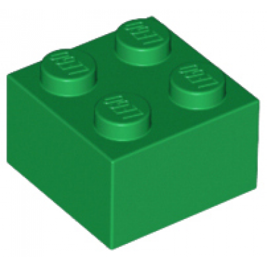 green brick 2 x 2