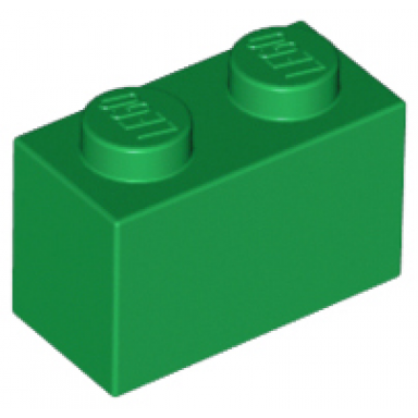 green brick 1 x 2