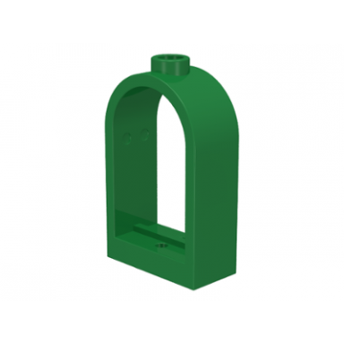 green window 1 x 2 x 2 2 3 with rounded top