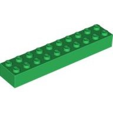 green brick 2 x 10