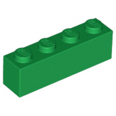 green brick 1 x 4