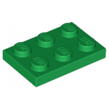green plate 2 x 3