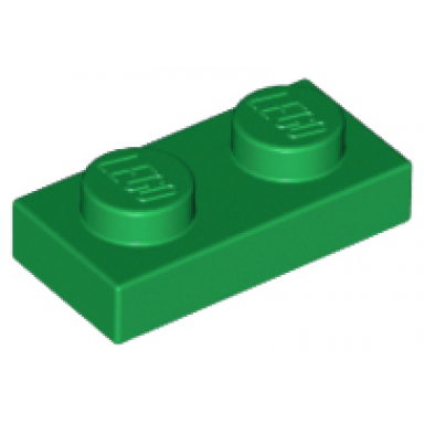green plate 1 x 2