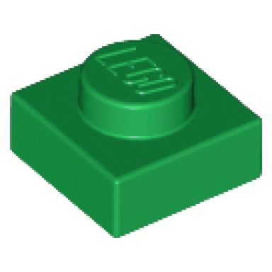 green plate 1 x 1