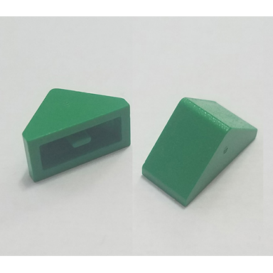 green slope 45 2 x 1 double with inside bar