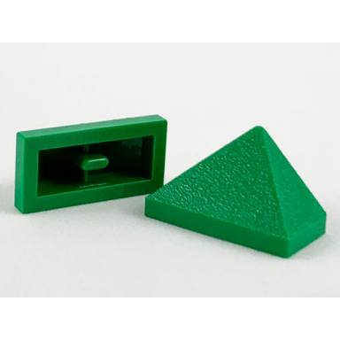 green slope 45 2 x 1 triple with inside bar