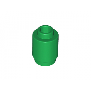 green brick round 1 x 1