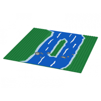 baseplate 32 x 32 with island and river pattern