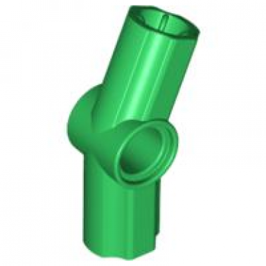 green technic axle and pin connector angled 3 - 157.5 degrees