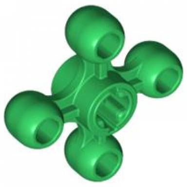 green technic knob cog gear wheel with axle hole orientation