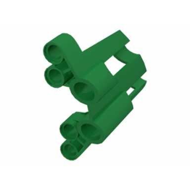 green technic panel fairing 2 large short large holes side b