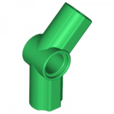 green technic axle and pin connector angled 4 - 135 degrees