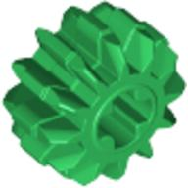 green technic gear 12 tooth double bevel
