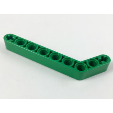 green technic liftarm modified bent thick 1 x 9 7 - 3