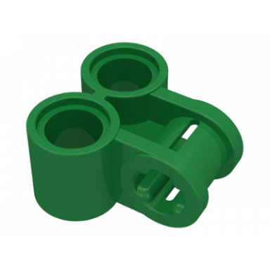 green technic axle and pin connector perpendicular double