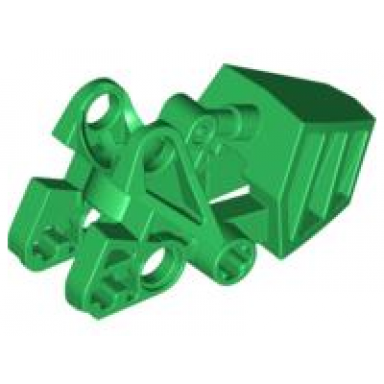 green bionicle foot with ball joint socket 3 x 6 x 2 1 3 rounded tops
