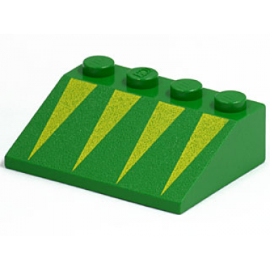 green slope 33 3 x 4 with yellow triangles pattern