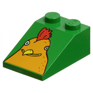 green slope 33 3 x 2 with mcdonalds chicken head pattern