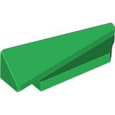 green wedge 5 x 1 x 1 1 3 with 4 x 1 base right