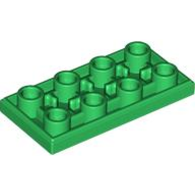 green tile modified 2 x 4 inverted
