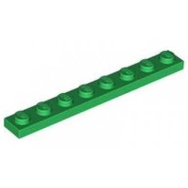 green plate 1 x 8