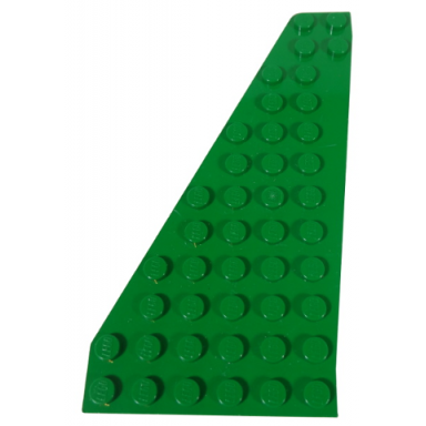 green wedge plate 7 x 12 wing right