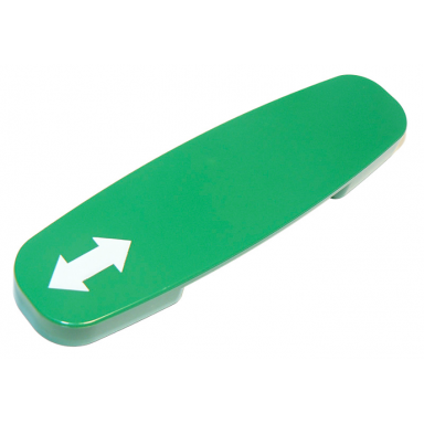 green duplo train action brick with white arrow double pattern