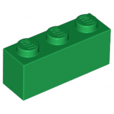 green brick 1 x 3