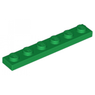 green plate 1 x 6