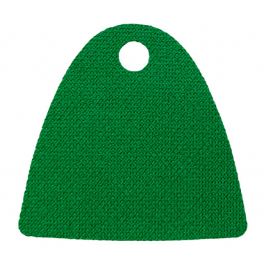 green minifigure cape cloth straight bottom with single top hole - spongy stretchable fabric
