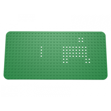 baseplate 16 x 32 with rounded corners and set 352 dots pattern