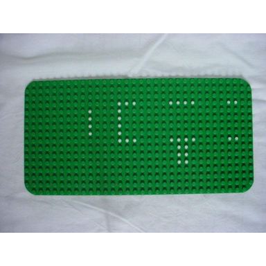 baseplate 16 x 32 with rounded corners and set 356 540 dots pattern
