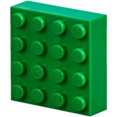green magnet brick modified 4 x 4 sealed base