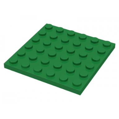green plate 6 x 6