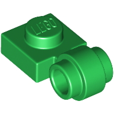 green plate modified 1 x 1 with light attachment - thick ring