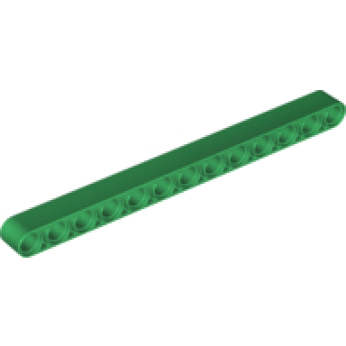 green technic liftarm thick 1 x 13
