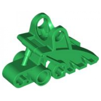 green bionicle foot with ball joint socket 2 x 3 x 5