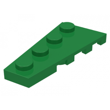 green wedge plate 4 x 2 left