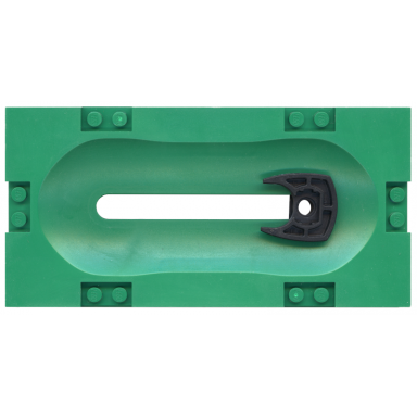 green sports field section 8 x 16 with horizontal slot and black sliding holder